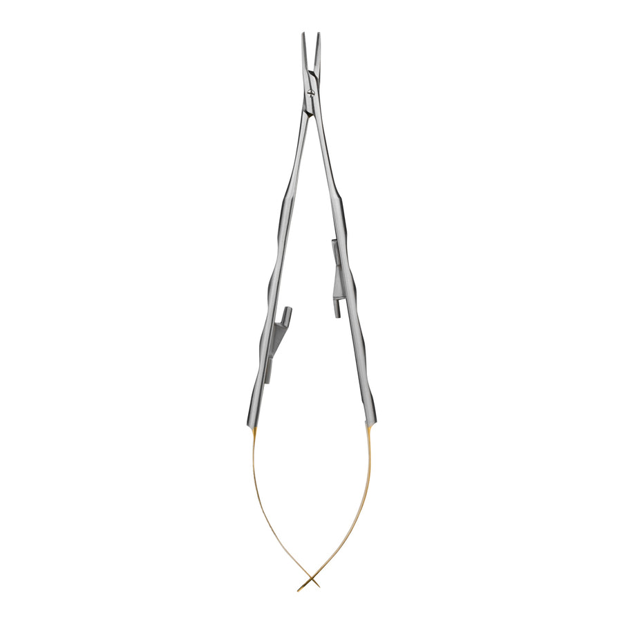 ElitePrecision™ Castroviejo Needle Holder Curved — 17.75cm with Ergonomic Grip