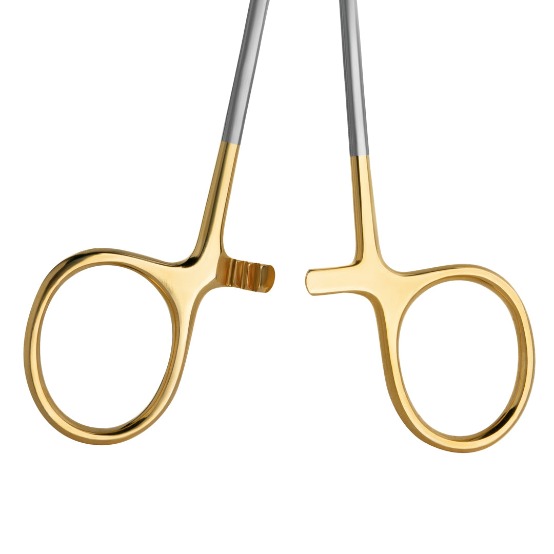 PrecisionHold 5.5" Crile-Wood Needle Holder with Tungsten Carbide Jaws for enhanced suturing precision and durability.