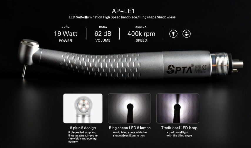 High Speed Dental Drill (includes 1 replacement turbine cartridge)