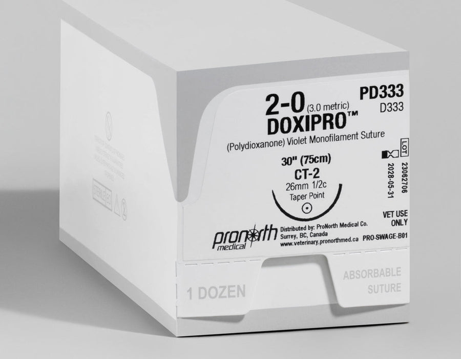 2-0 DOXIPRO™ PDO Violet Suture, 30" CT-2 Needle | PD333