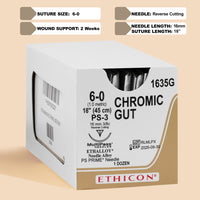 Fil de suture 6-0 Catgut chromé, aiguille PS-3 18" | 1635G — view 1