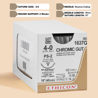 Fil de suture Chromic Gut 4-0, aiguille PS-2 de 45 cm | 1637G — view 1