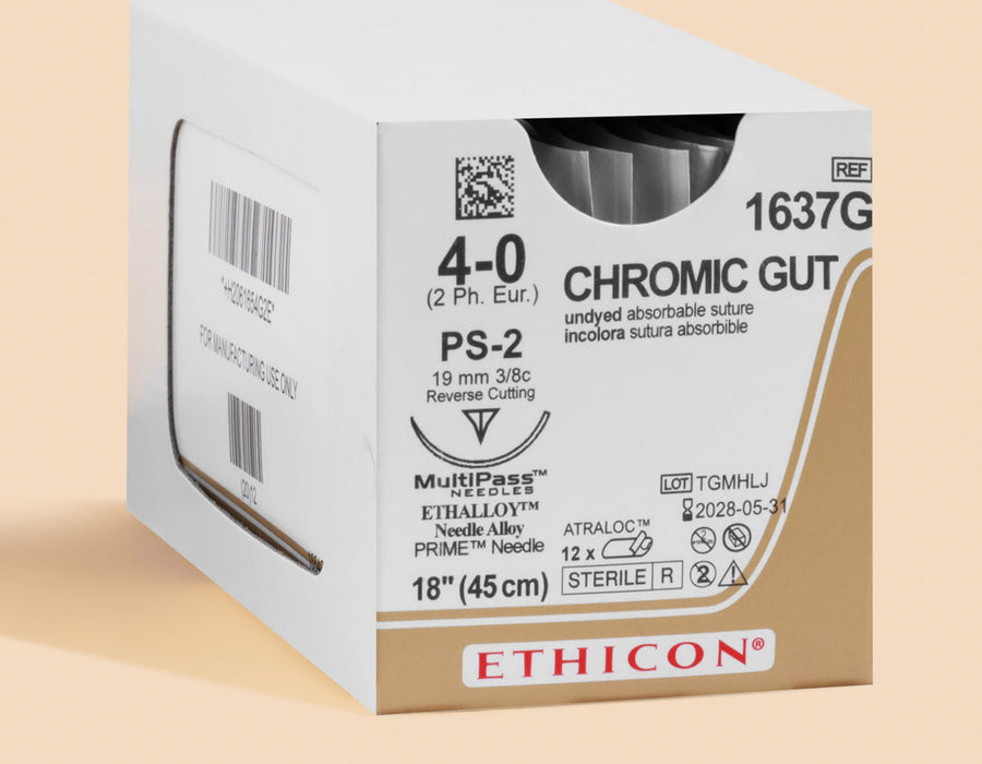 4-0 Chromic Gut Suture, 18" PS-2 Needle | 1637G