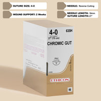Fil de suture 4-0 Chromic Gut, aiguille FS-2 de 68,5 cm | 635H — view 1