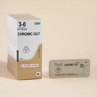 Suture chirurgicale Chromic Catgut 3-0, aiguille FS-2 de 68,5 cm | 636H — view 3