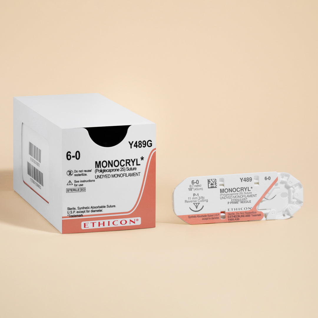 6-0 MONOCRYL Violet 18" P-1 Needle | MCP489G (replaces Y489G)