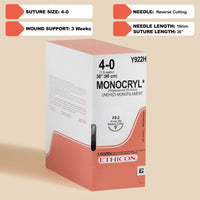 Suture 4-0 Monocryl Plus violette, 90 cm aiguille FS-2 | MCP922H — view 1