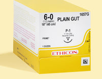 6-0 Plain Gut Suture, 18" P-1 Needle | 1657G — view 1