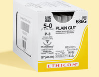 5-0 Plain Gut Suture, 18" P-3 Needle | 686G — view 1