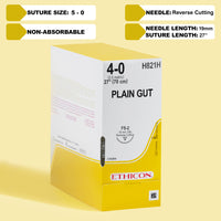 Fil de suture 4-0 Plain Gut, aiguille FS-2 de 68,5 cm | H821H — view 1