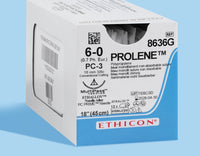6-0 Prolene Blue Suture, 18" PC-3 Needle | 8636G — view 1
