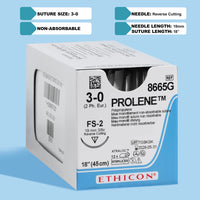 Suture 3-0 Prolene bleue, 45 cm Aiguille FS-2 | 8665G — view 1