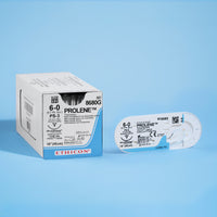 Fil de suture Prolene bleu 6-0, 45 cm Aiguille PS-3 | 8680G — view 3