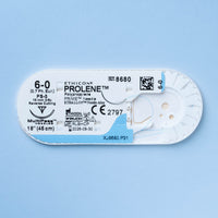 Fil de suture Prolene bleu 6-0, 45 cm Aiguille PS-3 | 8680G — view 2