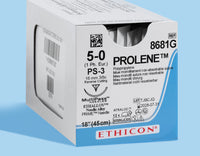 5-0 Prolene Blue Suture, PS-3 Needle | 8681G — view 1