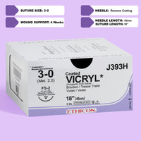 Fil de suture Vicryl Plus Violet 3-0, 45 cm Aiguille FS-2 | VCP393H — view 1