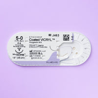Fil de suture Vicryl Plus violet 5-0, aiguille P-3 de 45 cm | VCP463G — view 2