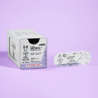 Suture 6-0 Vicryl non teint, aiguille P-1 de 45 cm | J489G — view 3