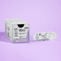 Suture Vicryl 6-0 non teinte, aiguille P-3 de 45 cm | J492G — view 3