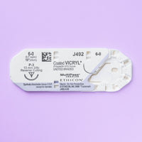 Suture Vicryl 6-0 non teinte, aiguille P-3 de 45 cm | J492G — view 2
