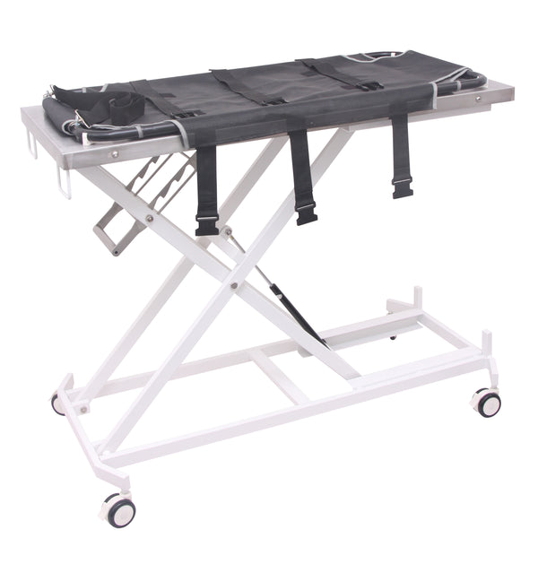 Showcasing the one-act lift system with automatic locking latch and quick release.