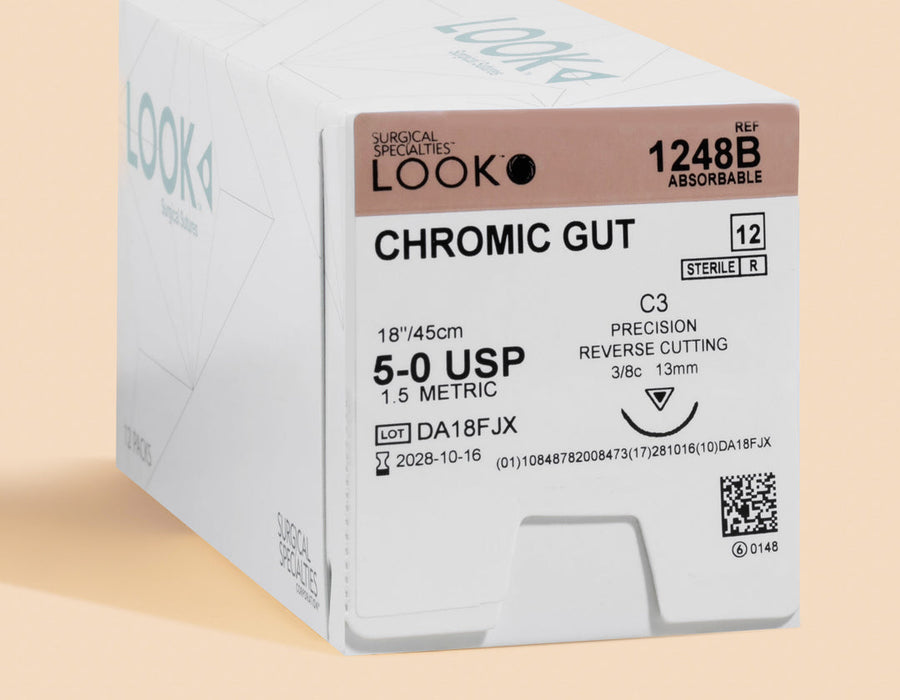 5-0 Chromic Gut Suture, 18" C-3 Needle | 1248B