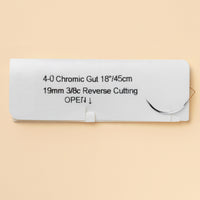 Fil de suture en catgut chromé 4-0, aiguille C-6 de 45 cm | 558B — view 2