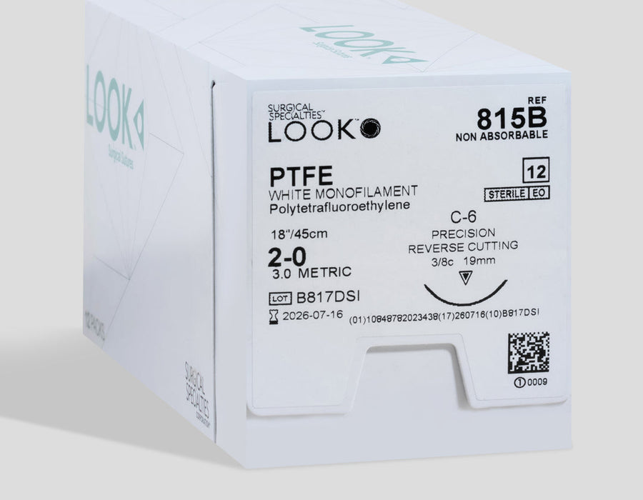 2-0 PTFE Suture, 18" C-6 Needle | 815B