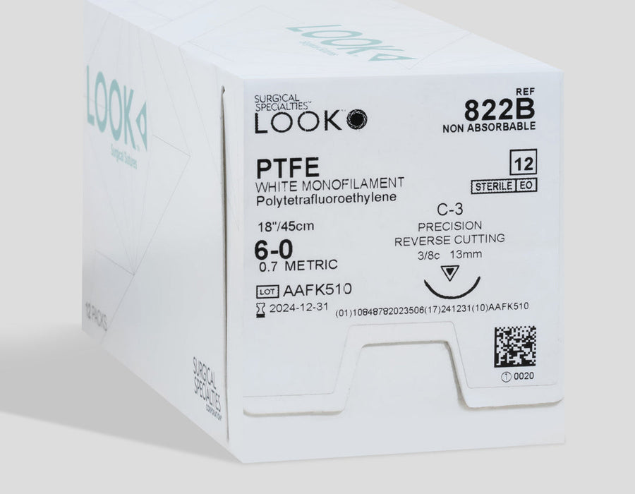 6-0 PTFE 18' Suture, C-3 Needle | 822B