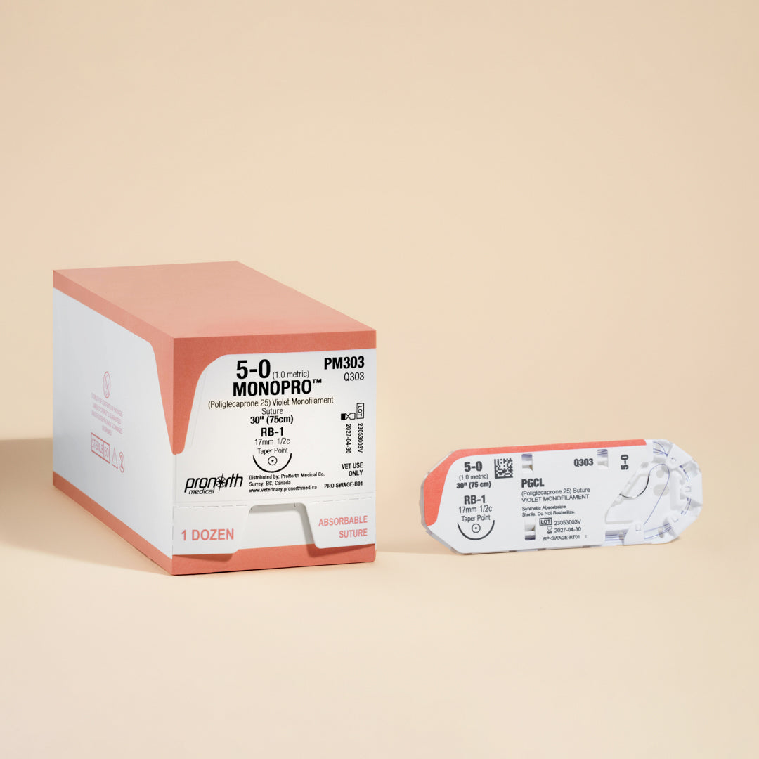 5-0 MONOPRO Violet Suture, 30" RB-1 Needle | PM303