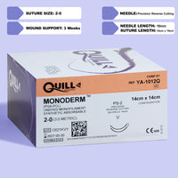 Fil de suture barbelé Monoderm 2-0 non teint, aiguille PS-2 de 14 cm | VLM-2008 — view 1