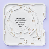 Fil de suture barbelé Monoderm 2-0 non teint, aiguille PS-2 de 14 cm | VLM-2008 — view 2