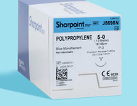 5-0 Polypropylene Blue Suture, 18" P-3 Needle | J8698N — view 1
