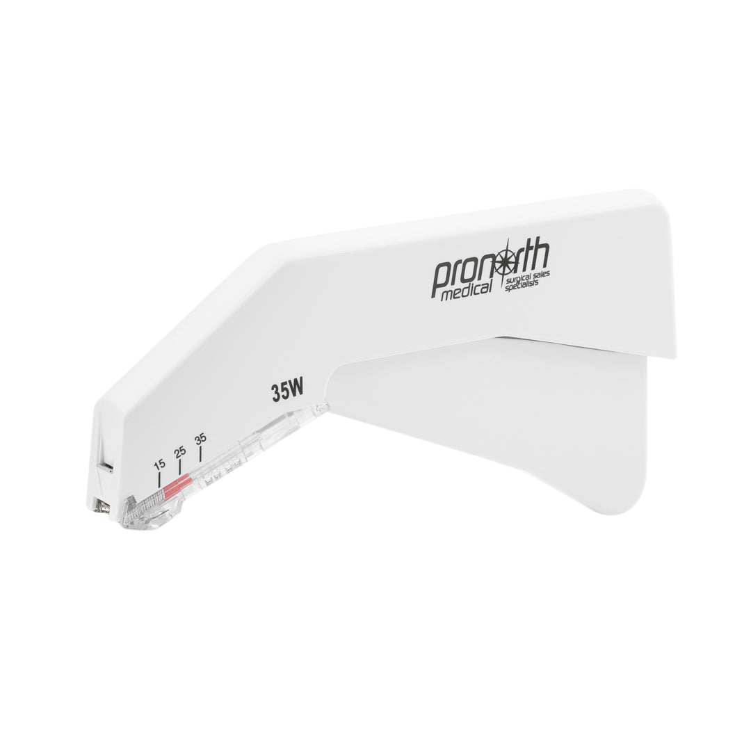 ProNorth Wide Skin Stapler, equipped with 35 staples per unit for quick, effective wound closure with minimal skin reaction.