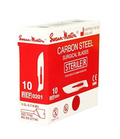 Swann-Morton #10 Carbon Steel Surgical Blades (100/Box)