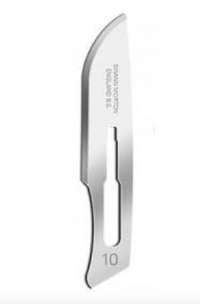 Swann-Morton #10 Carbon Steel Surgical Blades (100/Box) — view 2