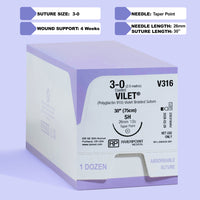 3-0 VILET II Suture Violette, 75 cm Aiguille SH | V316 — view 1