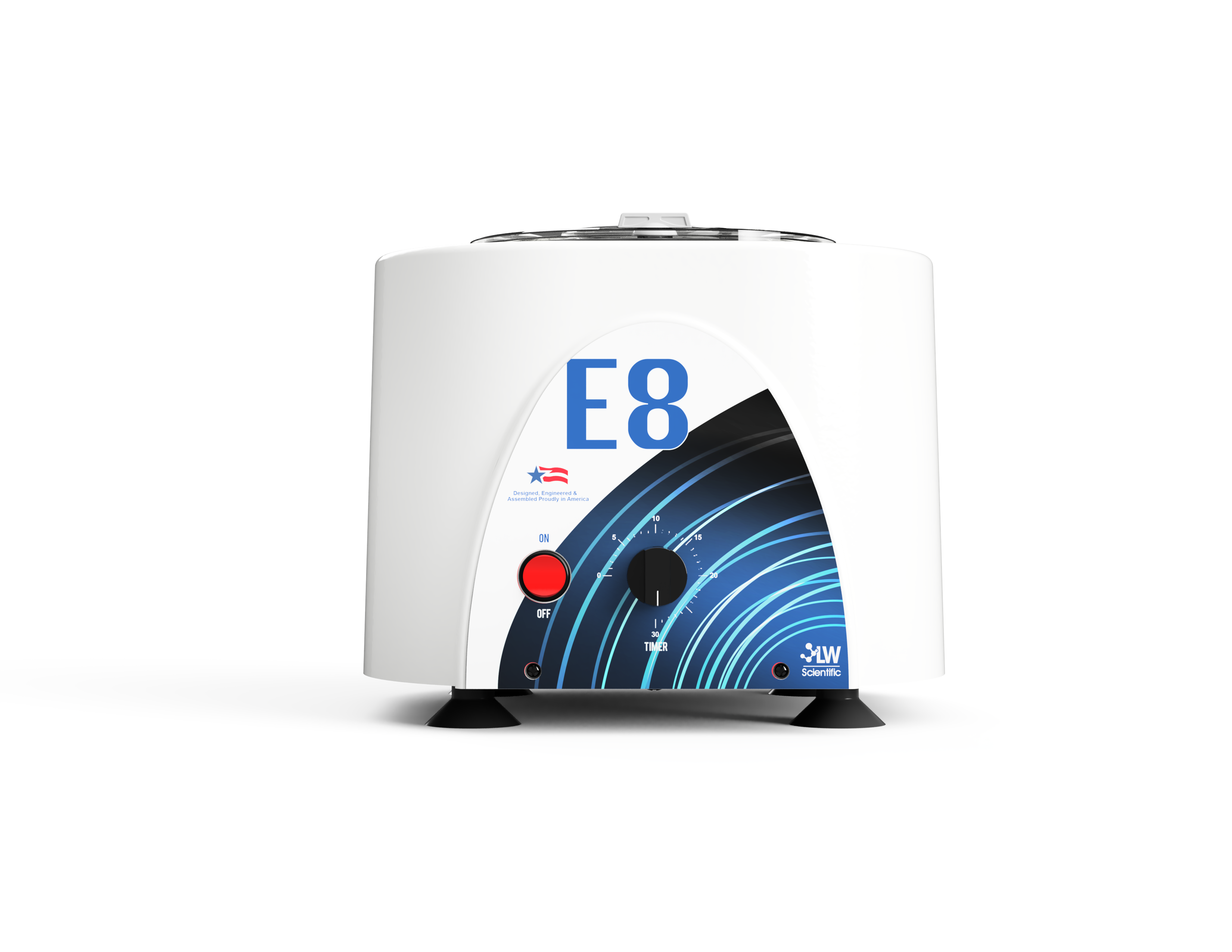 LW Scientific E8 Combination Centrifuge, fixed-speed model, front view