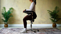 Seated side profile on the Pro Swivel