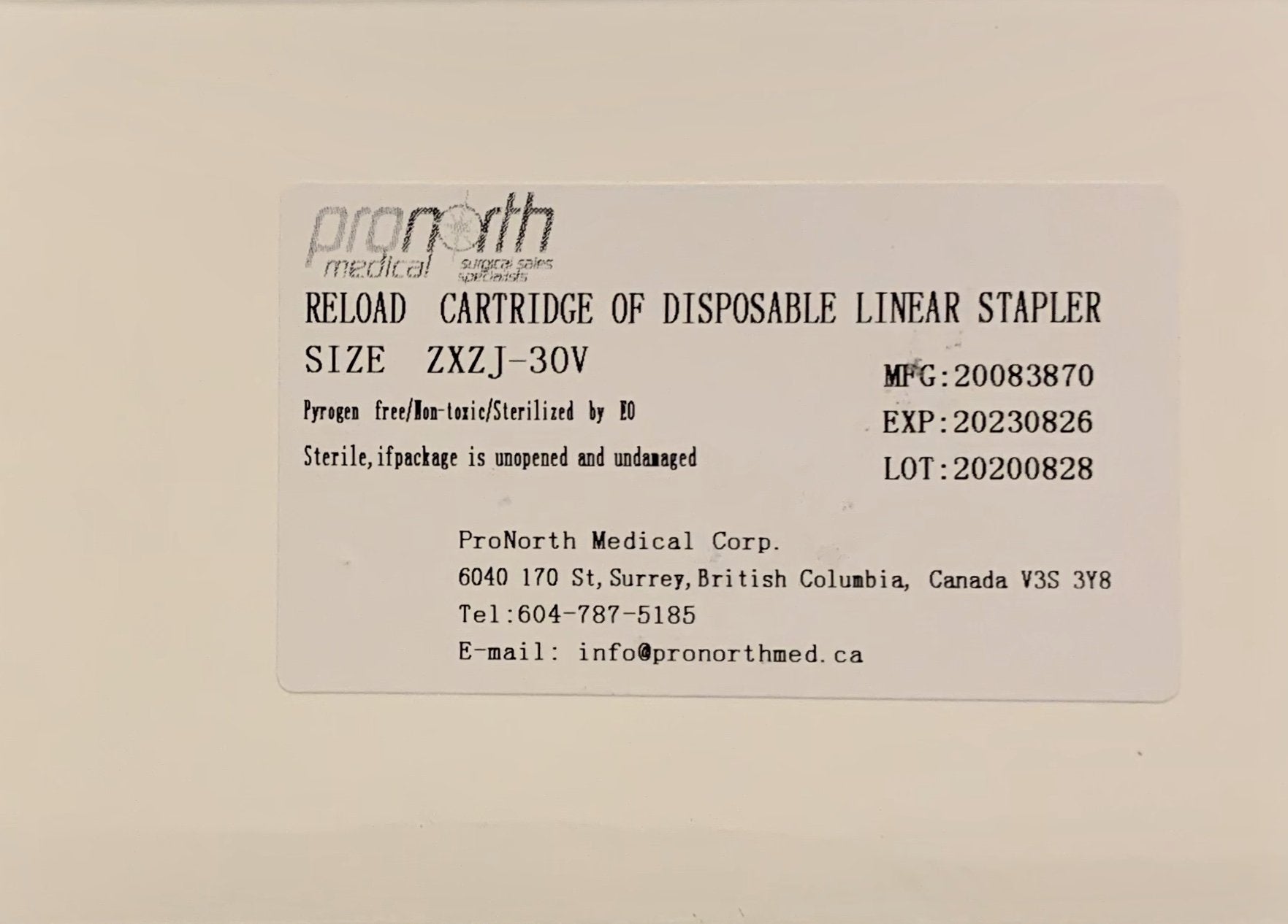 Vascular cartridge reload staplers Fesocon Medical 