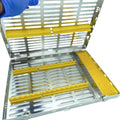 16 Hold SS Cassette — Hinged Lid + Side Tray